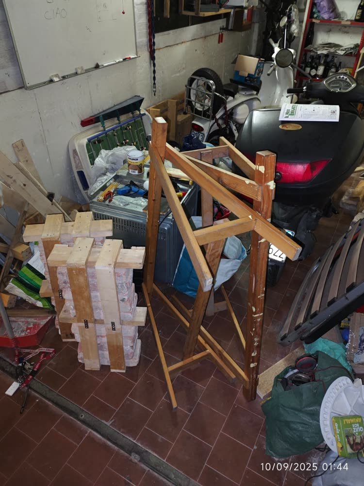 Pasting cuttings onto the tabletop
