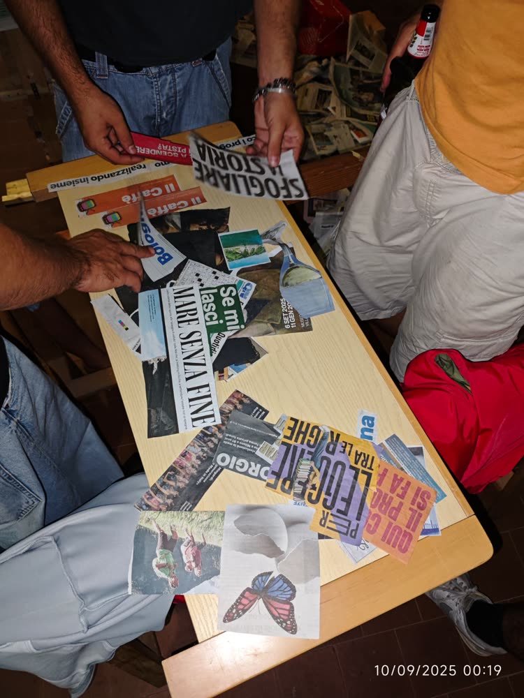 A front page on the tiled floor