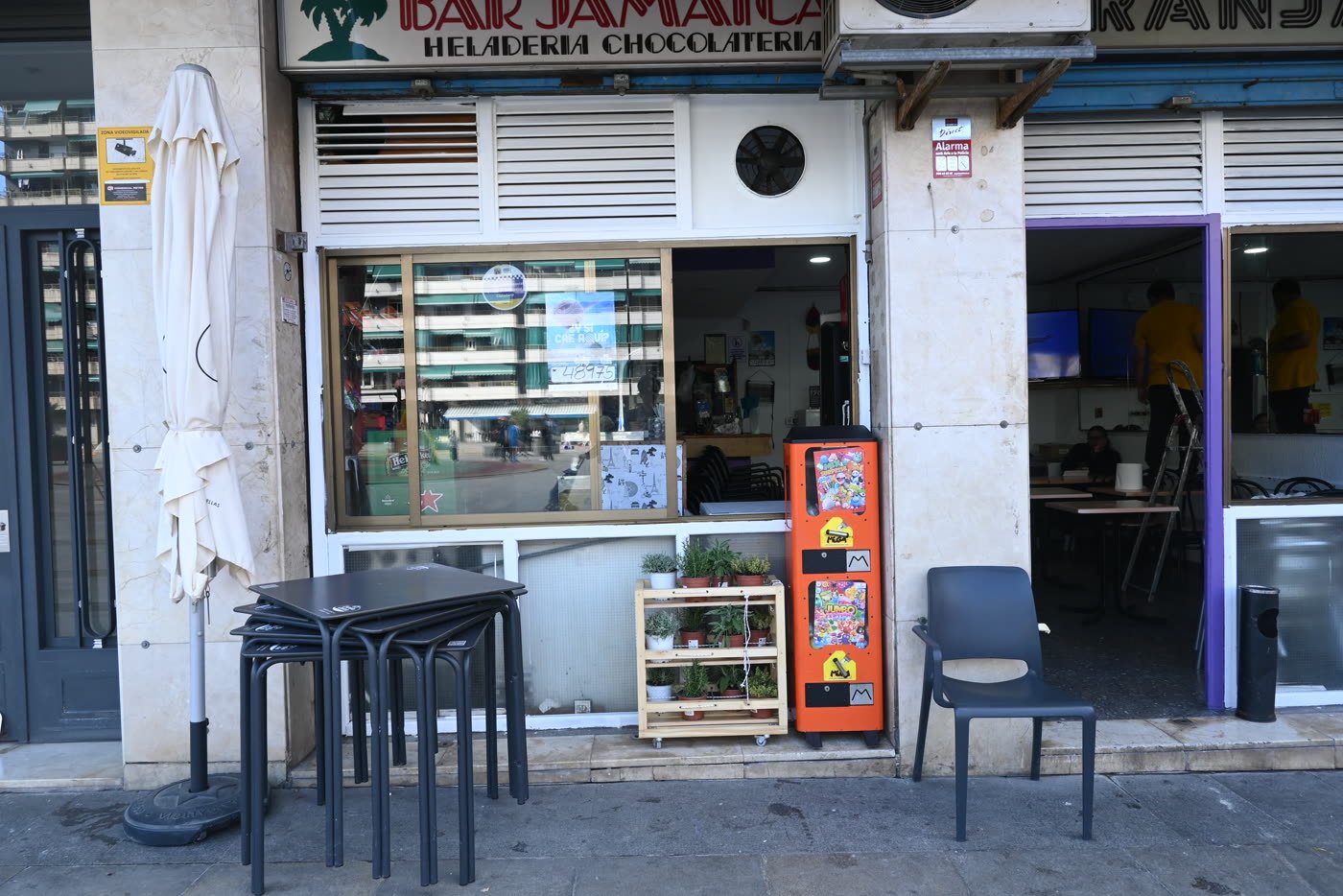 A shelf delivered to its shop
