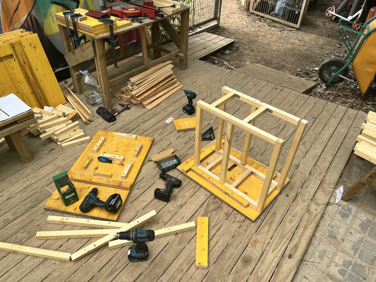 Building with jigs, so every piece comes out the same