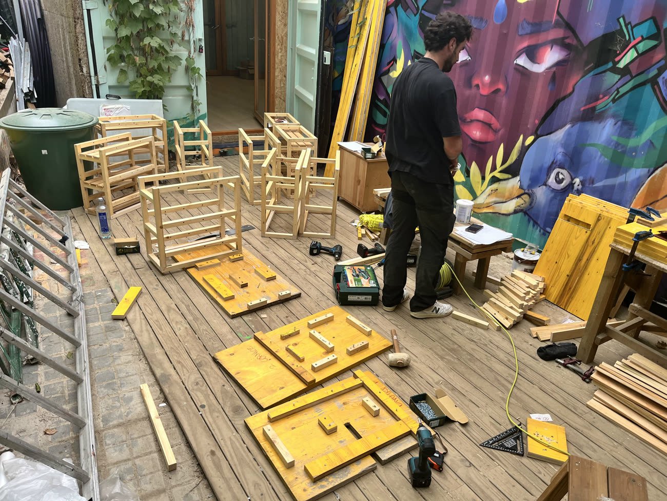 Building with jigs, so every piece comes out the same