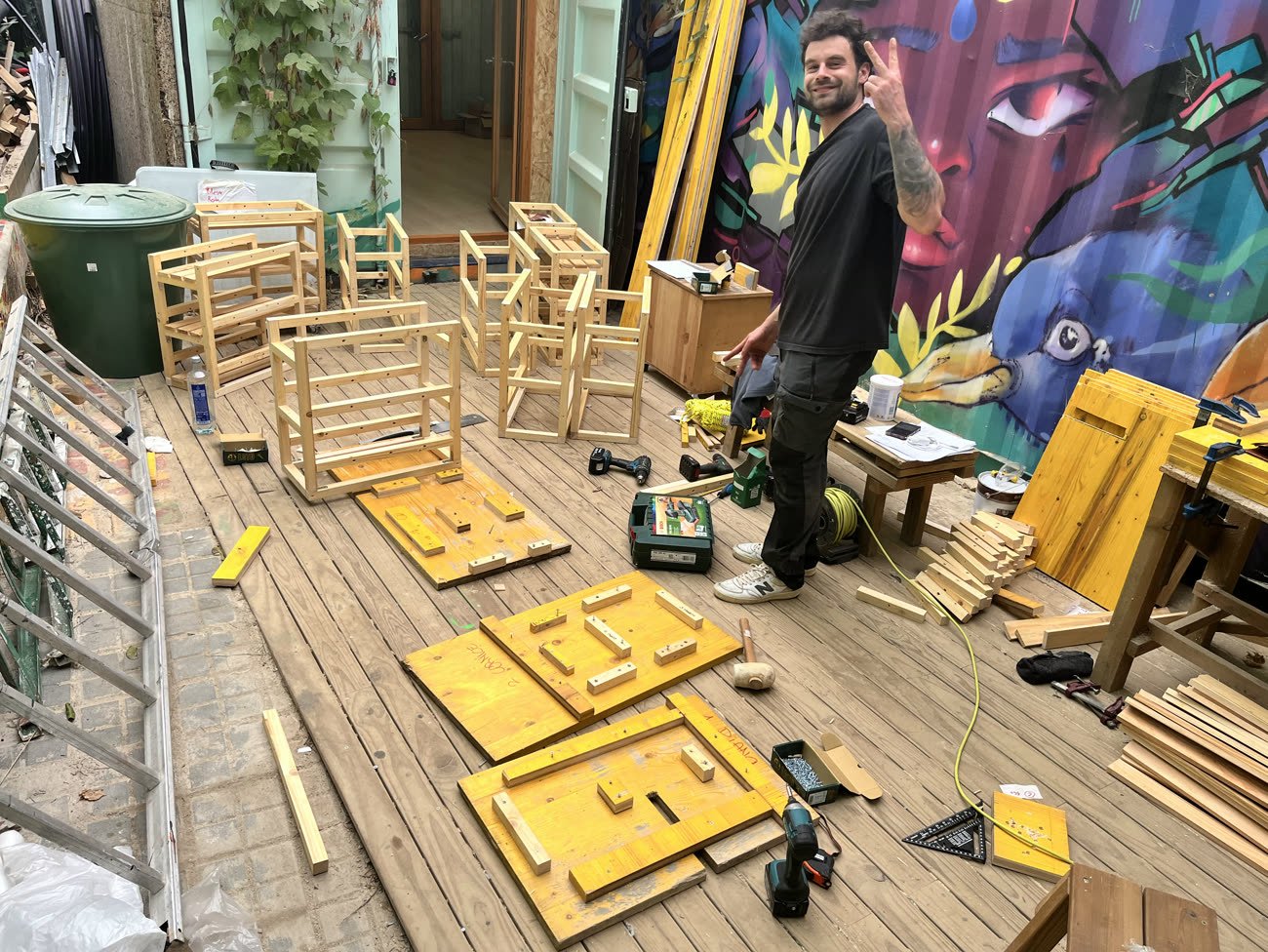 Building with jigs, so every piece comes out the same
