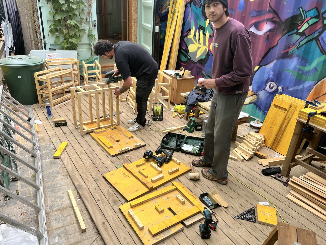 Building with jigs, so every piece comes out the same